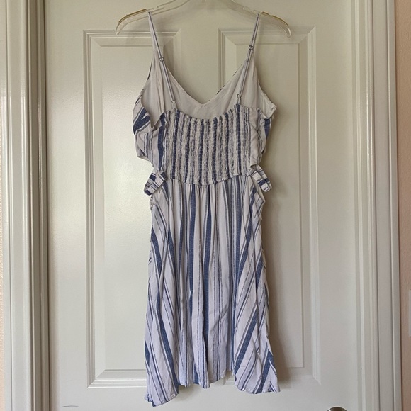 Hollister Blue & White Striped Skater Dress - Picture 6 of 14